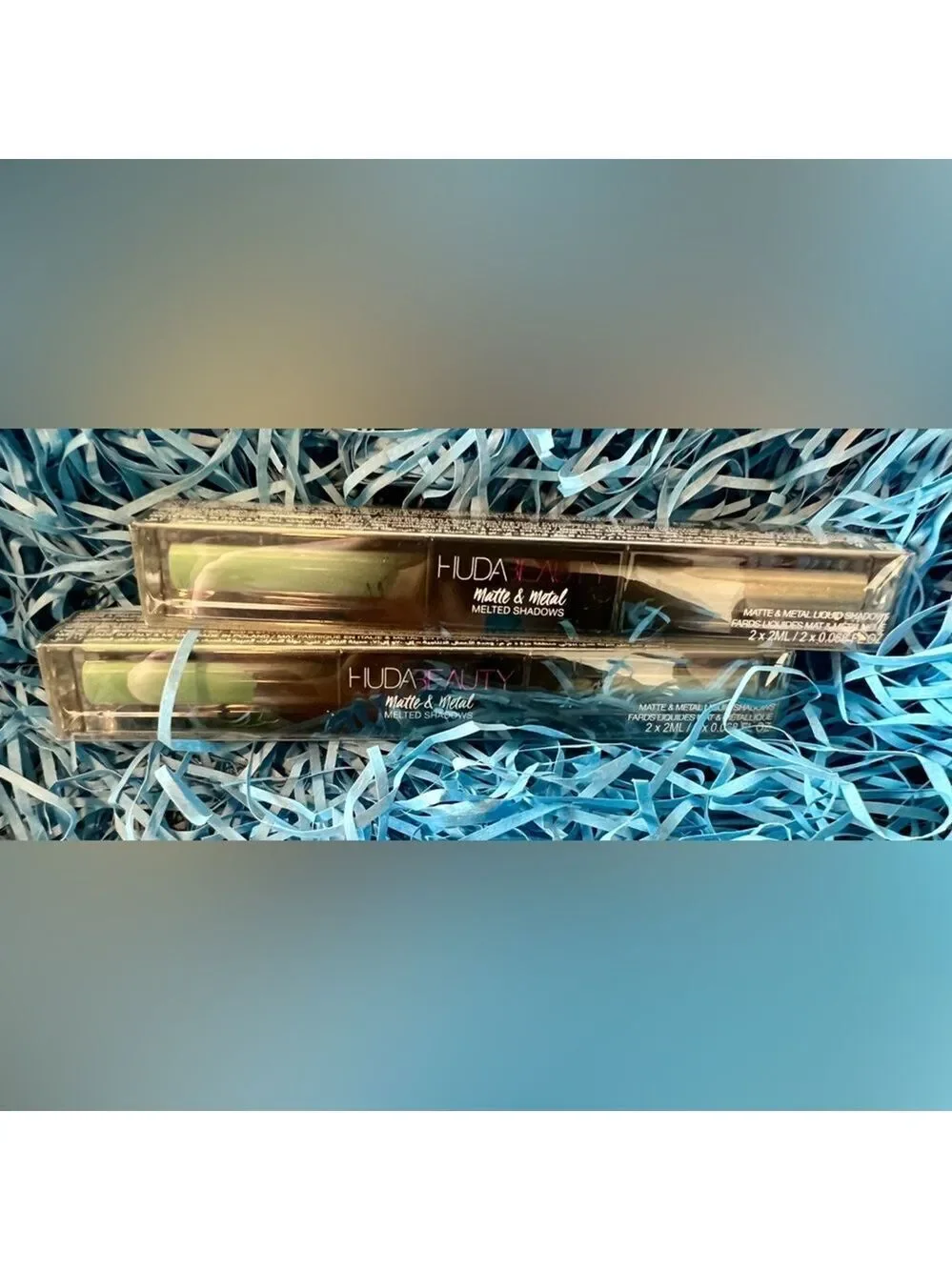 Huda Beauty Matte Metal Melted Shadow Minted Dinero New In Box